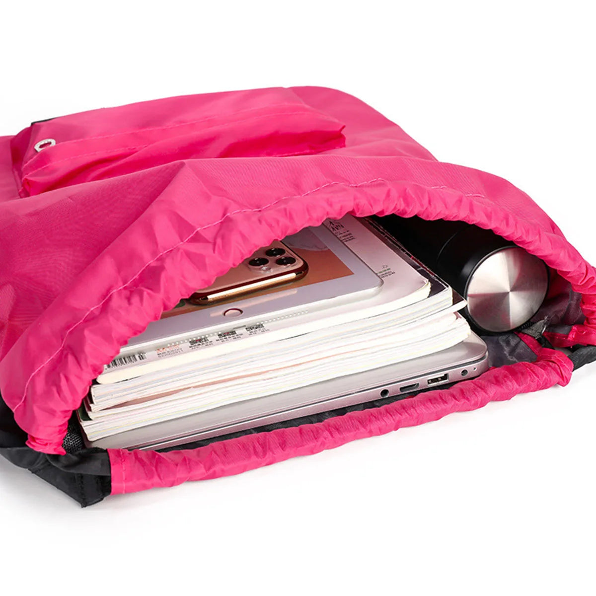 Sac à dos léger en nylon à cordon