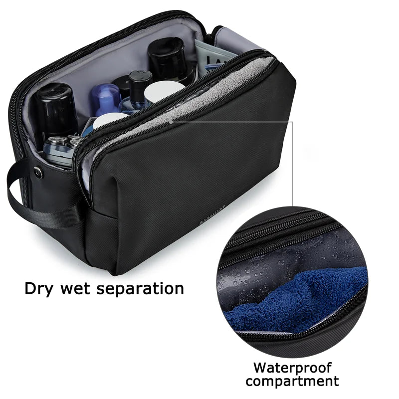 Trousse de toilette en polyester imperméable grande capacité