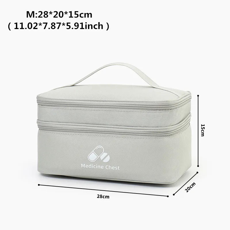 Grande Trousse Médicale de Voyage à Double Compartiment