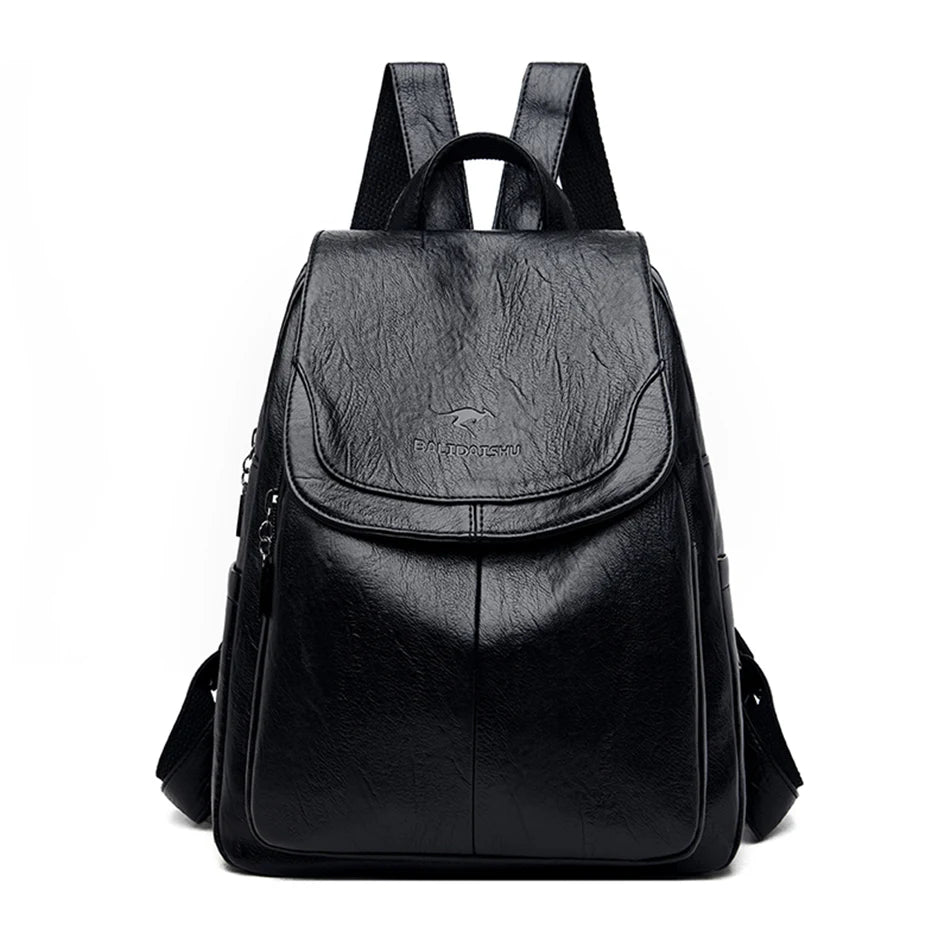 Sac à dos femme grande capacité en cuir PU