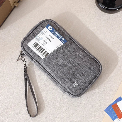 Porte-Passeport de Voyage RFID Anti-Vol en Polyester