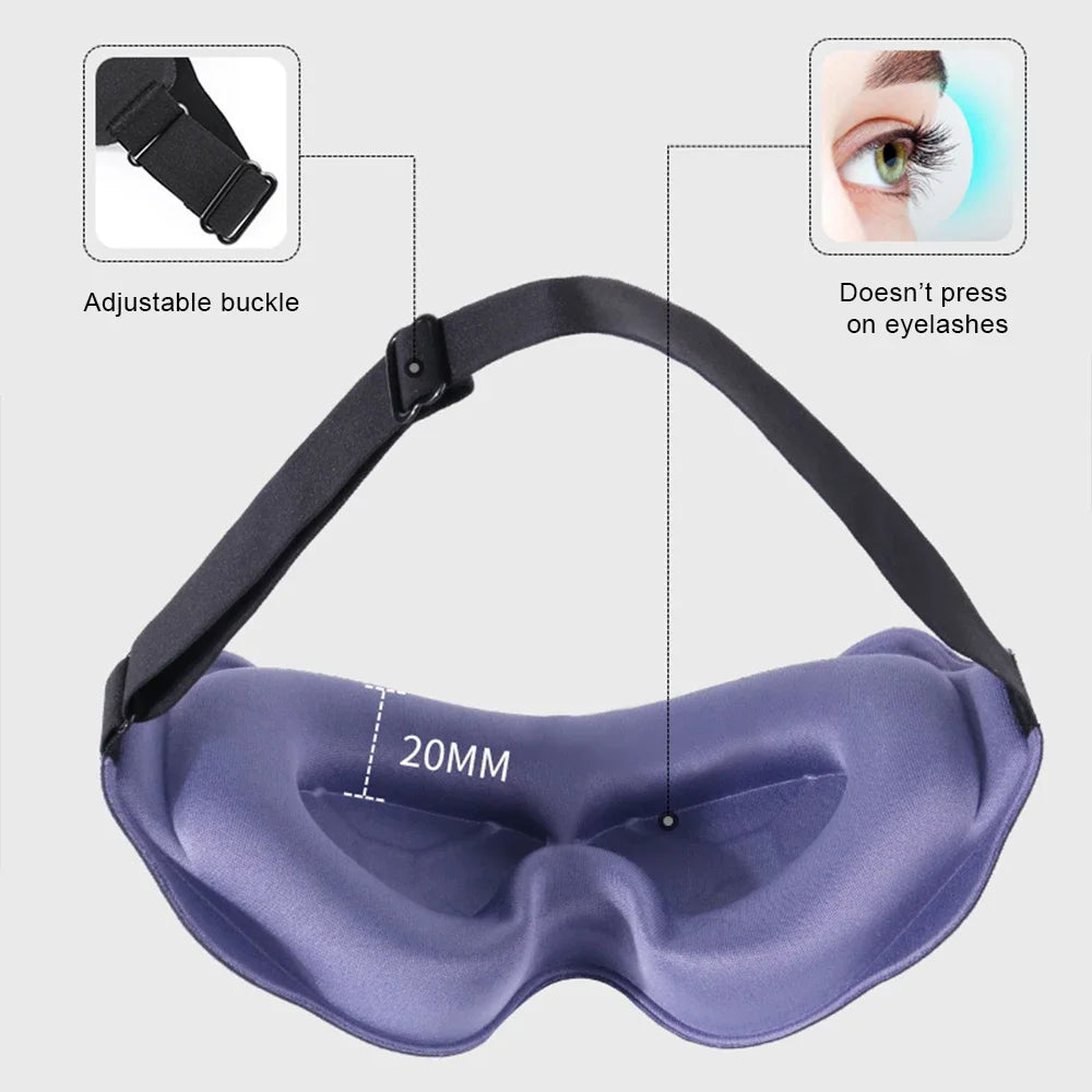 Masque de sommeil 3D ergonomique blocage total de lumière