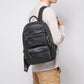 Sac à dos en cuir véritable format compact