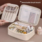 Trousse de Maquillage Luxe en Similicuir – Grande Capacité avec Compartiment Pinceaux Détachable