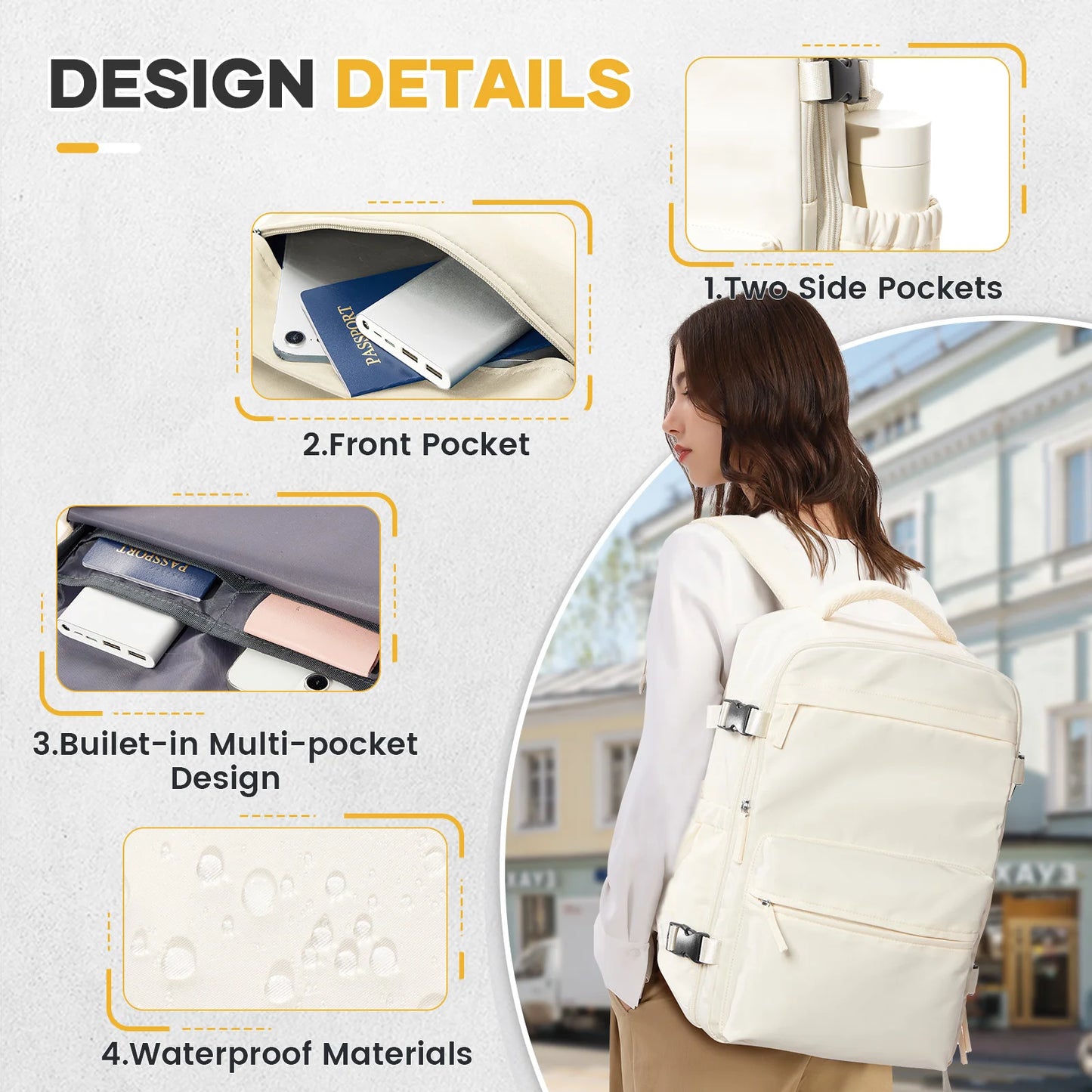 Sac Cabine 40x20x25 avec Compression sous Vide