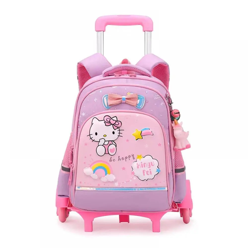 Sac à dos à roulettes enfant Hello Kitty