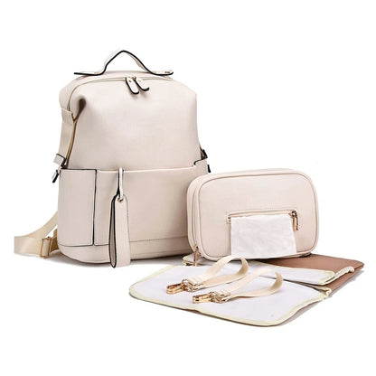 Sac à Langer en Cuir Multifonction Élégant & Pratique