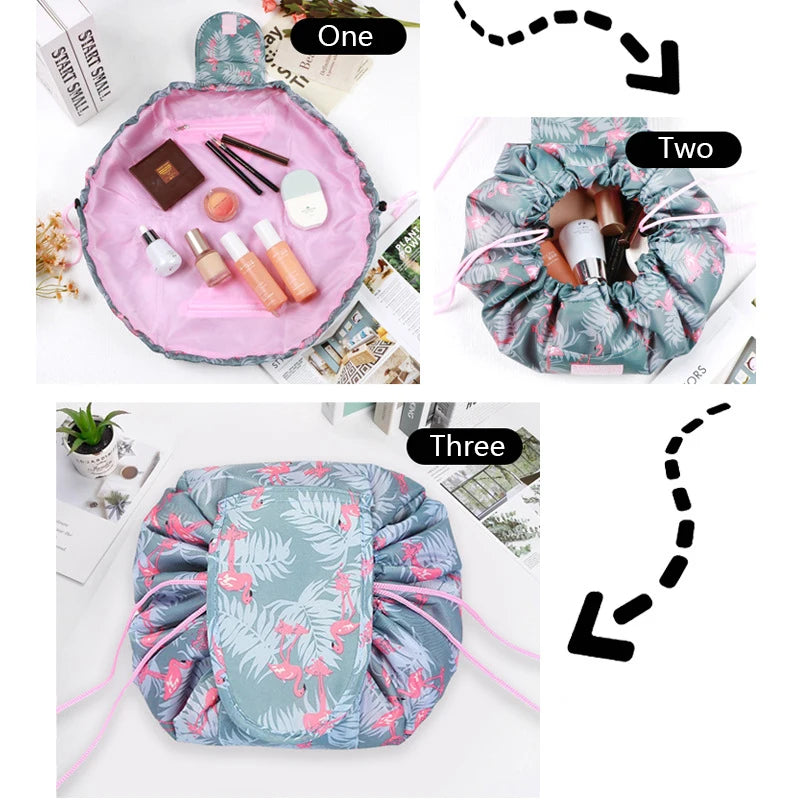 Trousse de Maquillage à Cordon – Sac Cosmétique Imperméable Grande Capacité