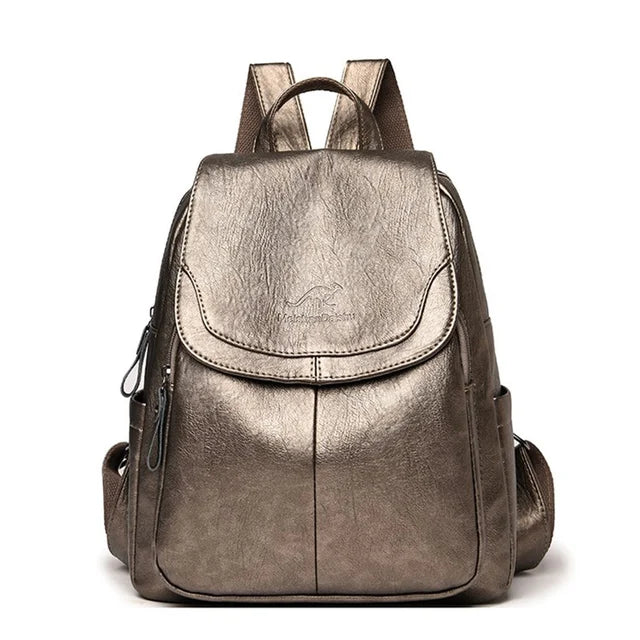 Sac à dos femme grande capacité en cuir PU