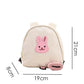Sac à dos enfant en toile ours et lapin anti perte