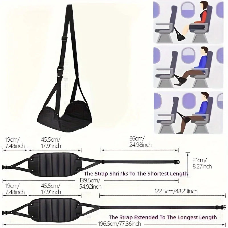 Lot de 2 Repose-Pieds Suspendus de Voyage