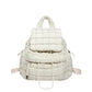 Sac à dos matelassé en coton léger grande capacité