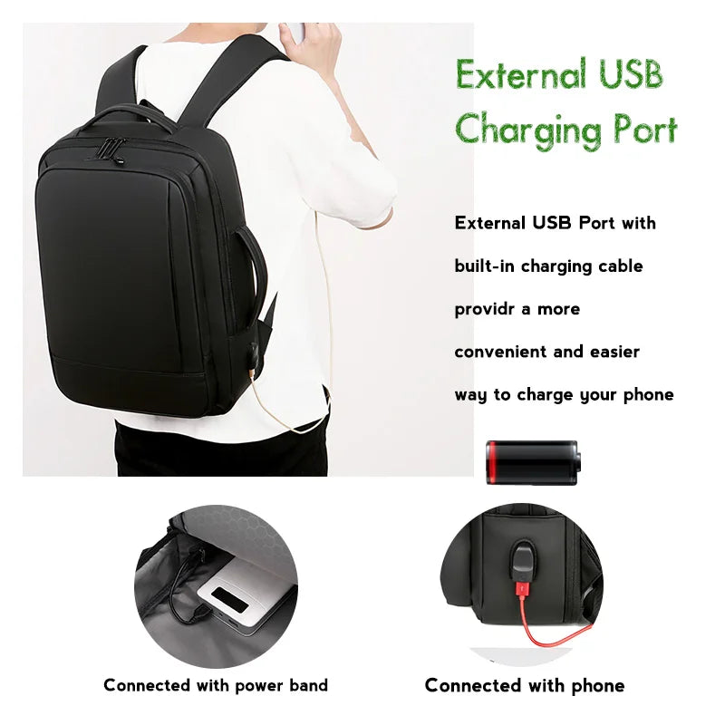 Sac à Dos Business Étanche USB – Élégant 15’’