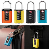 Cadenas TSA à Code 3 Chiffres, coloris jaune