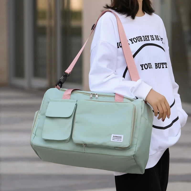 Sac de Voyage Femme 35L Compartiment Chaussures & Séparation Humide