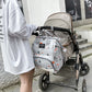 Sac à langer multifonction gris – Design stylé et grande capacité