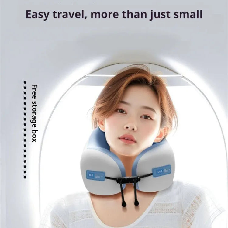 Coussin de voyage ergonomique en mousse mémoire pour soutien cervical et confort aérien