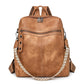 Sac à dos de voyage rétro en cuir PU imperméable