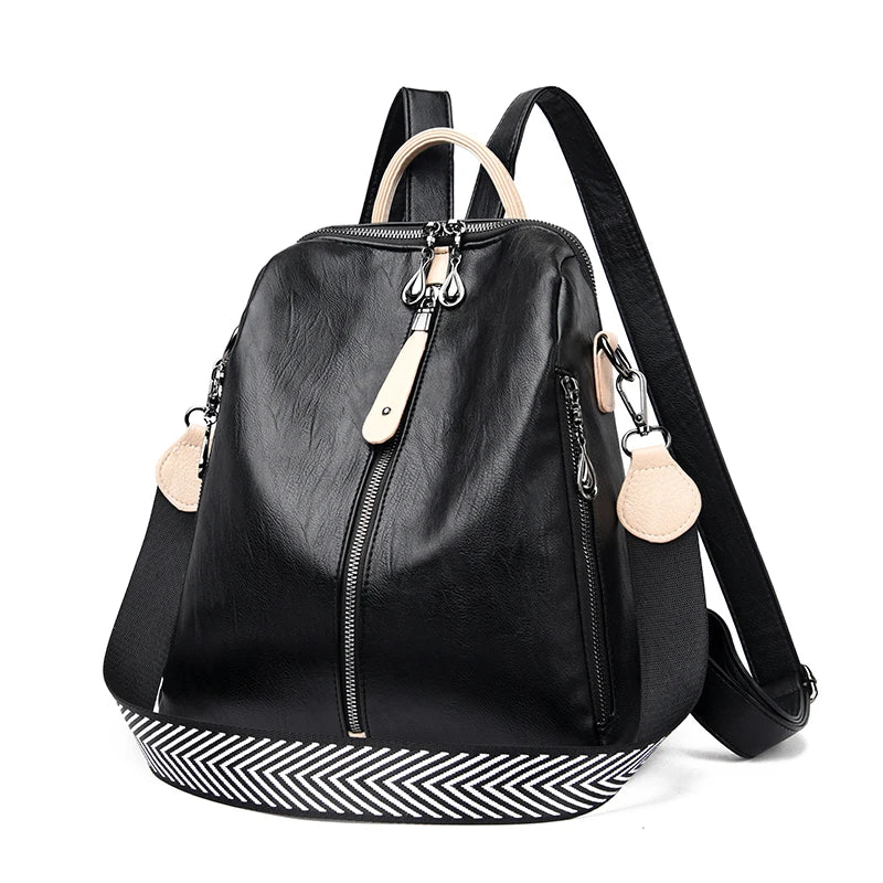 Sac à dos en cuir souple femme