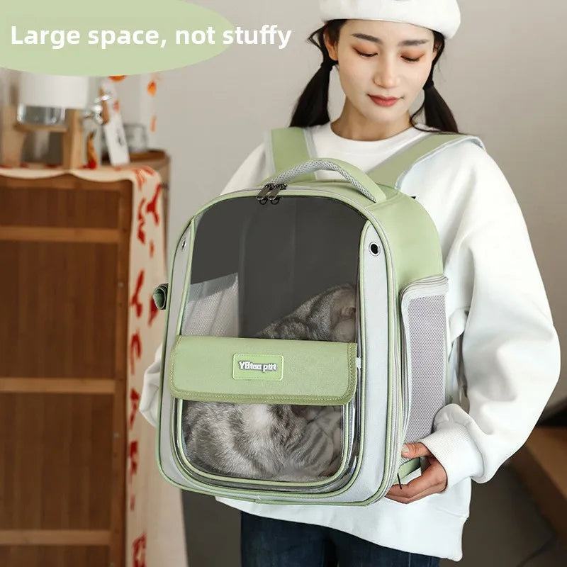 Sac à dos de transport pour chat grande capacité