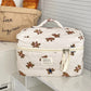Trousse de toilette bébé à motifs ourson