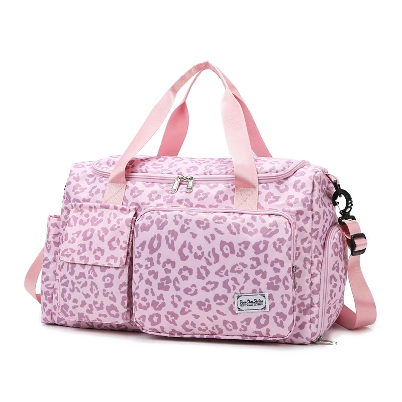 Sac Léopard Femme Grande Capacité Multipoches 28L
