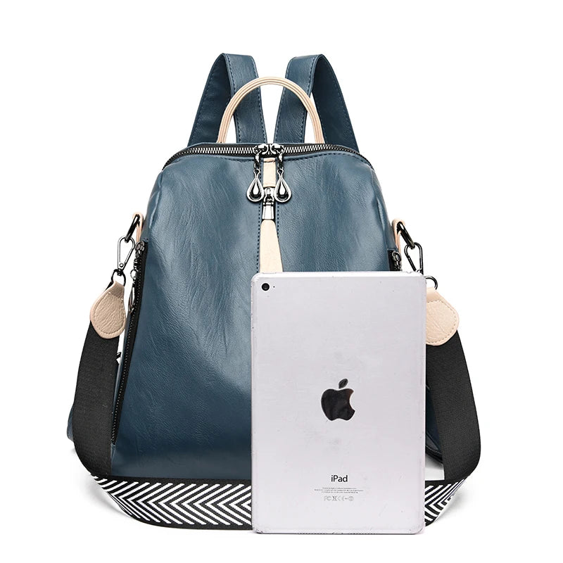 Sac à dos en cuir souple femme