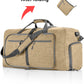 Sac de voyage pliable 65L en polyester avec compartiment chaussures