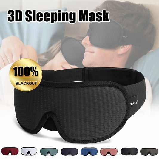 Masque de sommeil 3D en mousse mémoire confort total et blackout intégral
