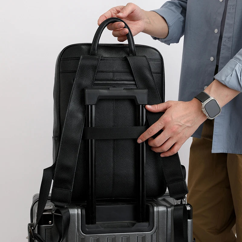 Sac à dos homme cuir véritable luxe business