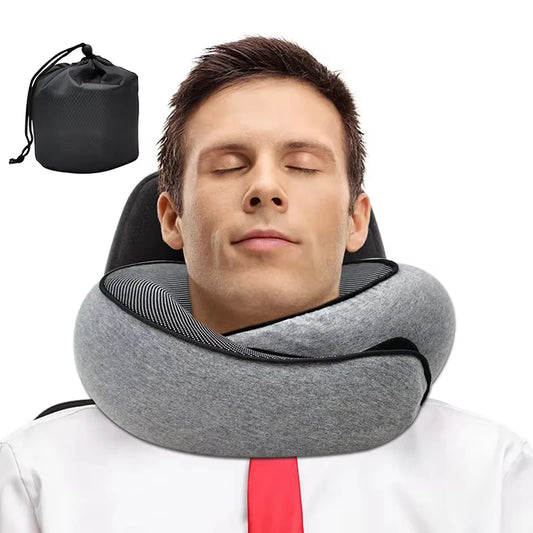 Coussin de voyage escargot à mémoire de forme