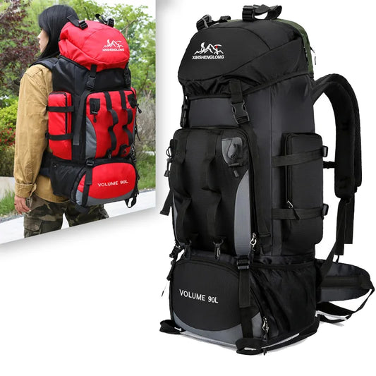 Sac à dos de randonnée imperméable 90L trekking et camping