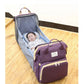 Sac à Langer Multifonction avec Lit Pliant Intégré – Nylon Résistant & Grande Capacité