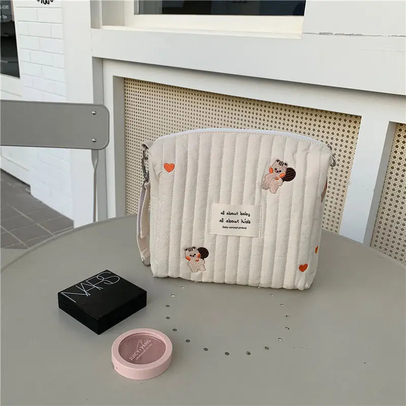 Sac bébé coton organisateur couches et accessoires poussette