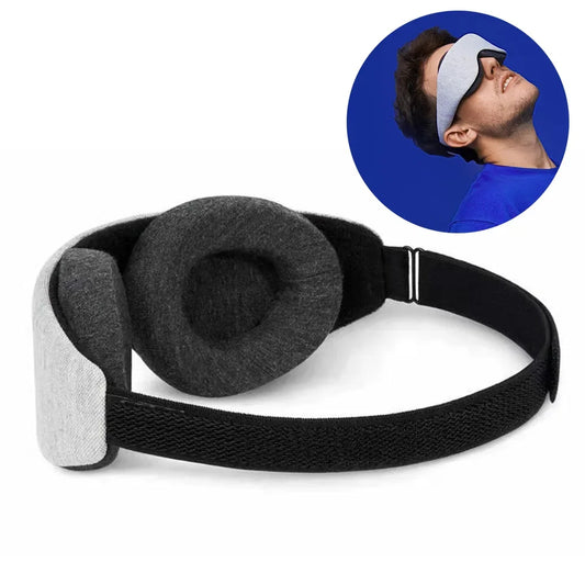 Masque de sommeil 3D en mousse mémoire blackout total et confort ajustable