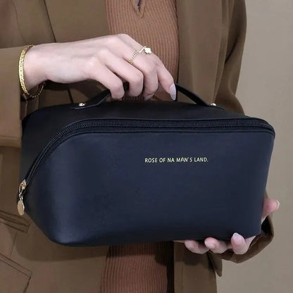 Trousse de Toilette Luxe en Similicuir – Grande Capacité avec Compartiments Intérieurs
