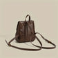 Sac à dos mini en cuir PU avec rabat et cordon