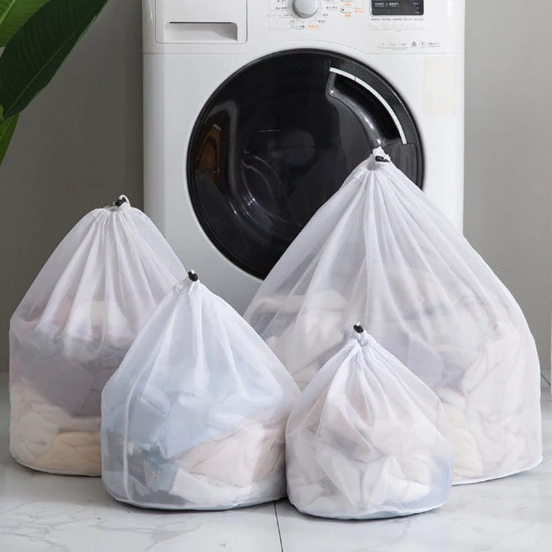 Sac de Lavage en Maille Résistante avec Cordon de Serrage