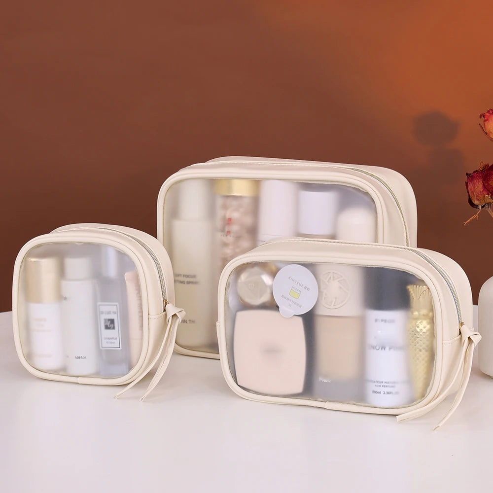Trousse de Toilette Transparente Multifonction
