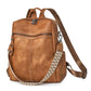 Sac à dos de voyage rétro en cuir PU imperméable