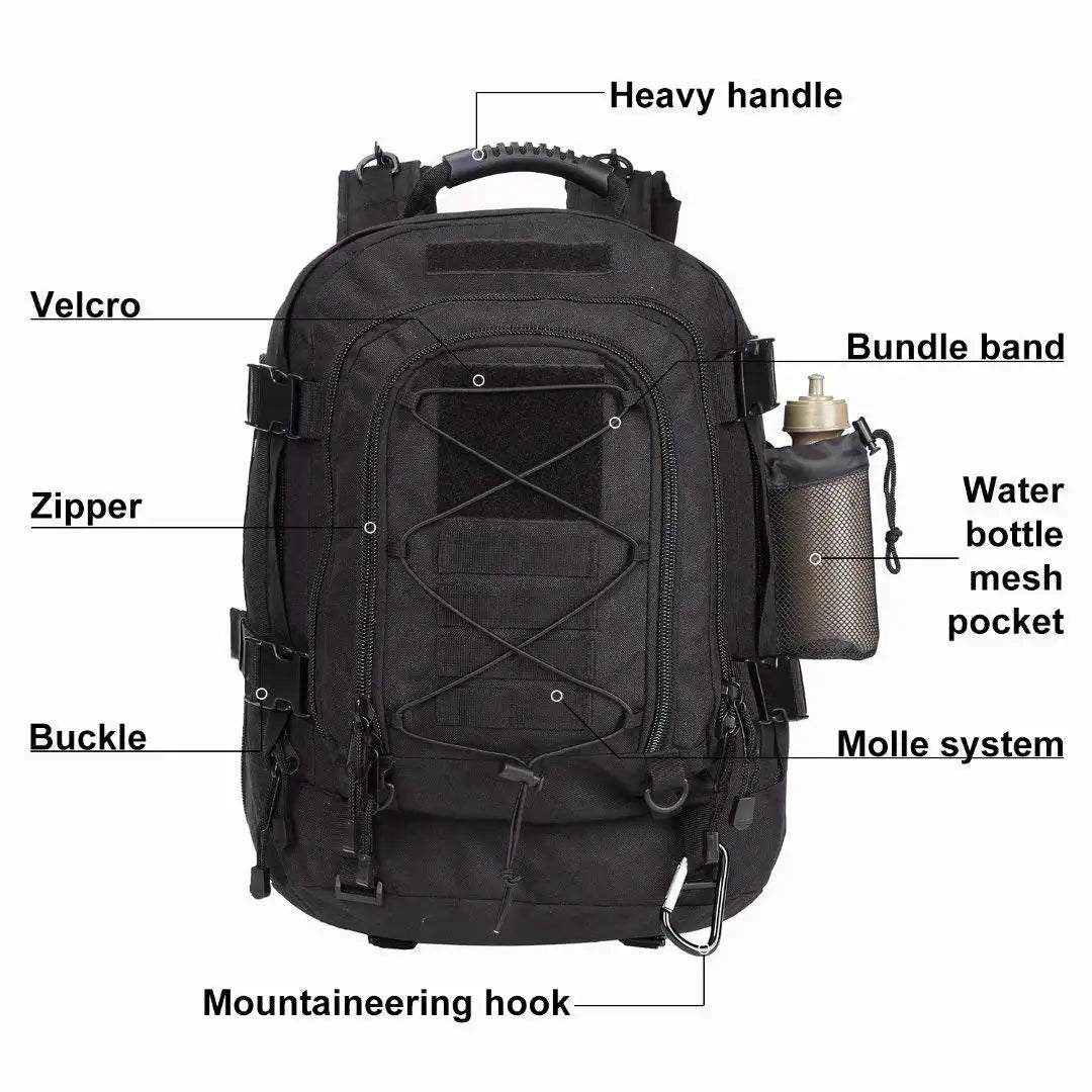 Sac à Dos Tactique Extensible 39L à 64L