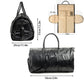 Sac de voyage pliable en cuir PU avec rangement costume