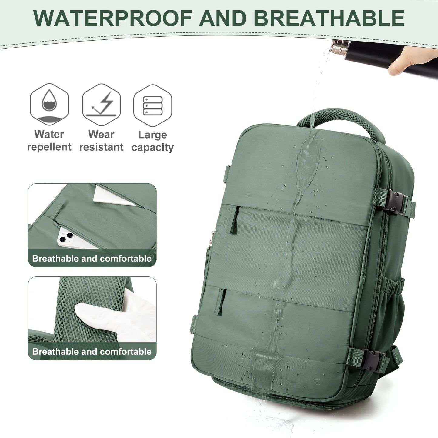 Sac Cabine avec Compartiment Chaussures 40x20x25cm