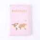 Étui Passeport PU Cuir Motif Monde – Protection Élégante Voyage