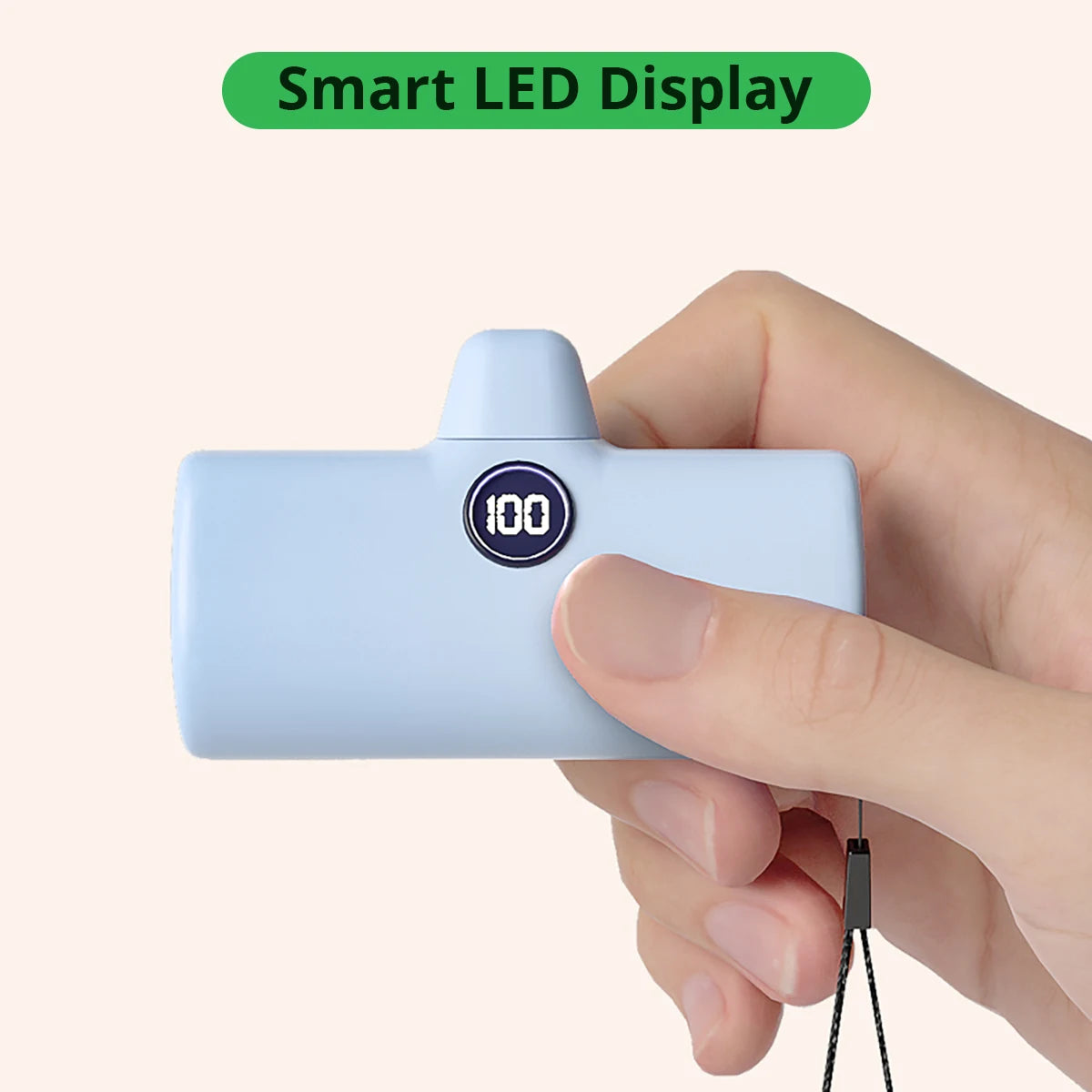 Mini Batterie Externe Liboer 5000mAh – Charge Rapide Compacte