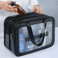 Sac de toilette transparent double compartiment – Voyage & Fitness