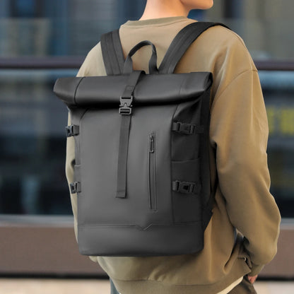 Sac à dos roll-top en nylon imperméable
