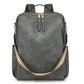 Sac à dos rétro en cuir PU imperméable