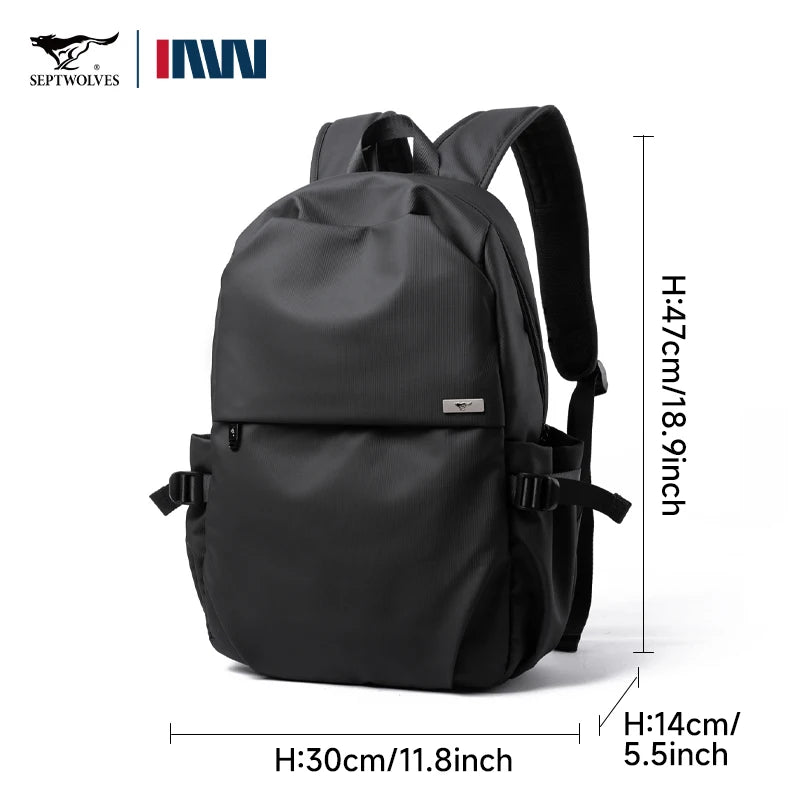 Sac à dos business en cuir synthétique imperméable