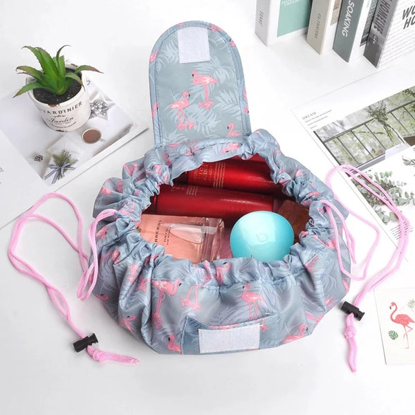 Trousse de Maquillage à Cordon, coloris noir